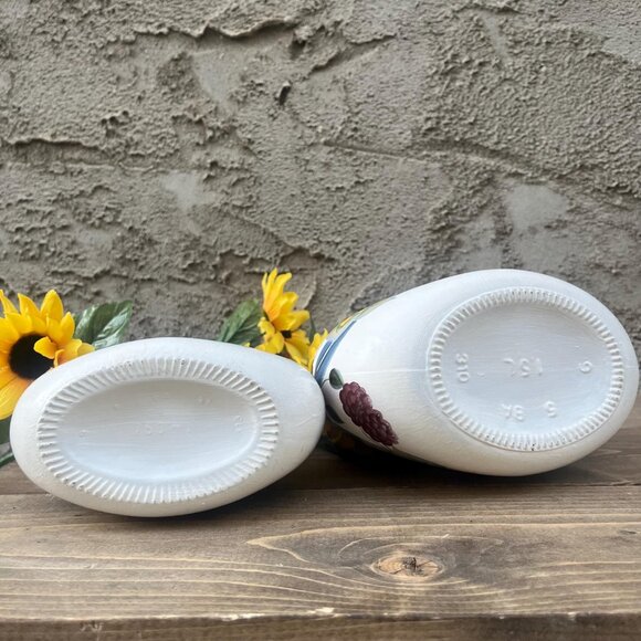 Vintage Hand Painted Sunflower Demijohn Vase Set - Picture 9 of 10